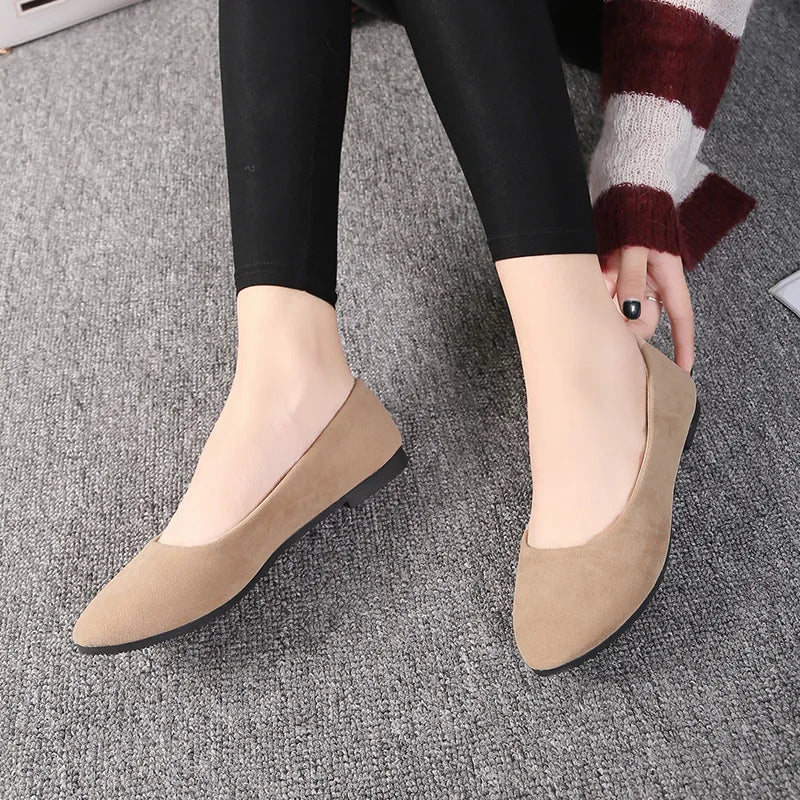 Plus Size 35-43 Women Shoes Candy Color Spring Shoes Woman Slip On Casual Flats Ladies Shoes Autumn Loafer zapatos mujer WSH2214