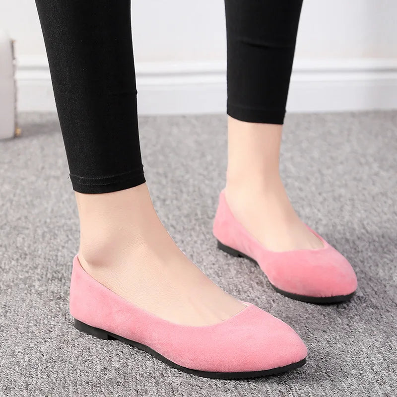Plus Size 35-43 Women Shoes Candy Color Spring Shoes Woman Slip On Casual Flats Ladies Shoes Autumn Loafer zapatos mujer WSH2214