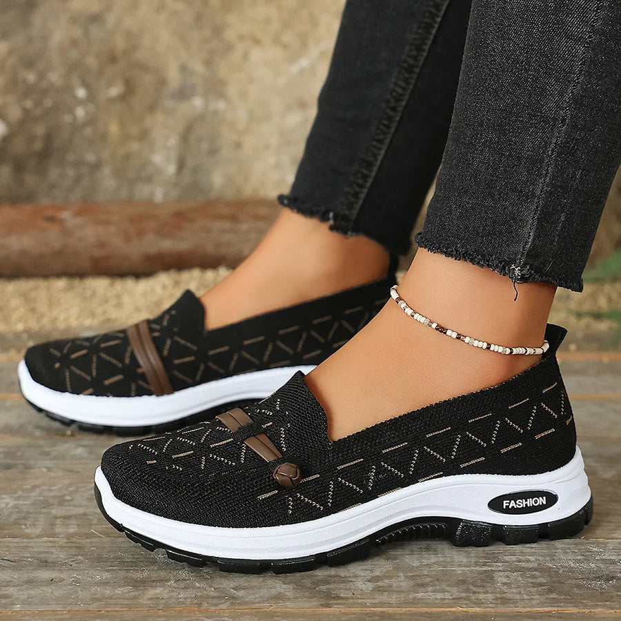 2026 Women’s Arch Support Sneakers – Lightweight Slip On Walking Shoes, Non Slip Comfort Loafers for Everyday Wear