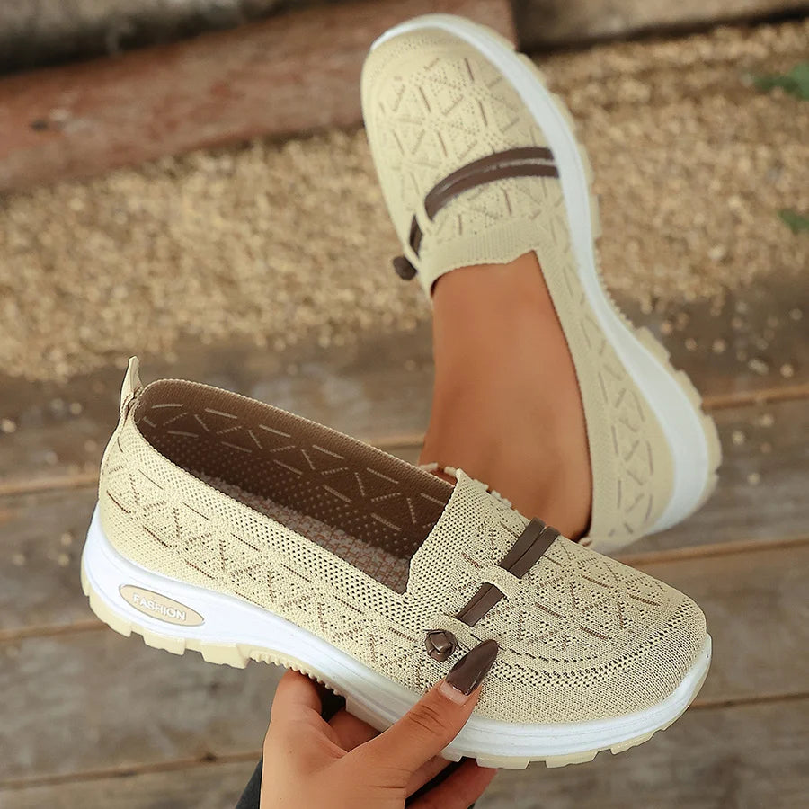 2026 Women’s Arch Support Sneakers – Lightweight Slip On Walking Shoes, Non Slip Comfort Loafers for Everyday Wear