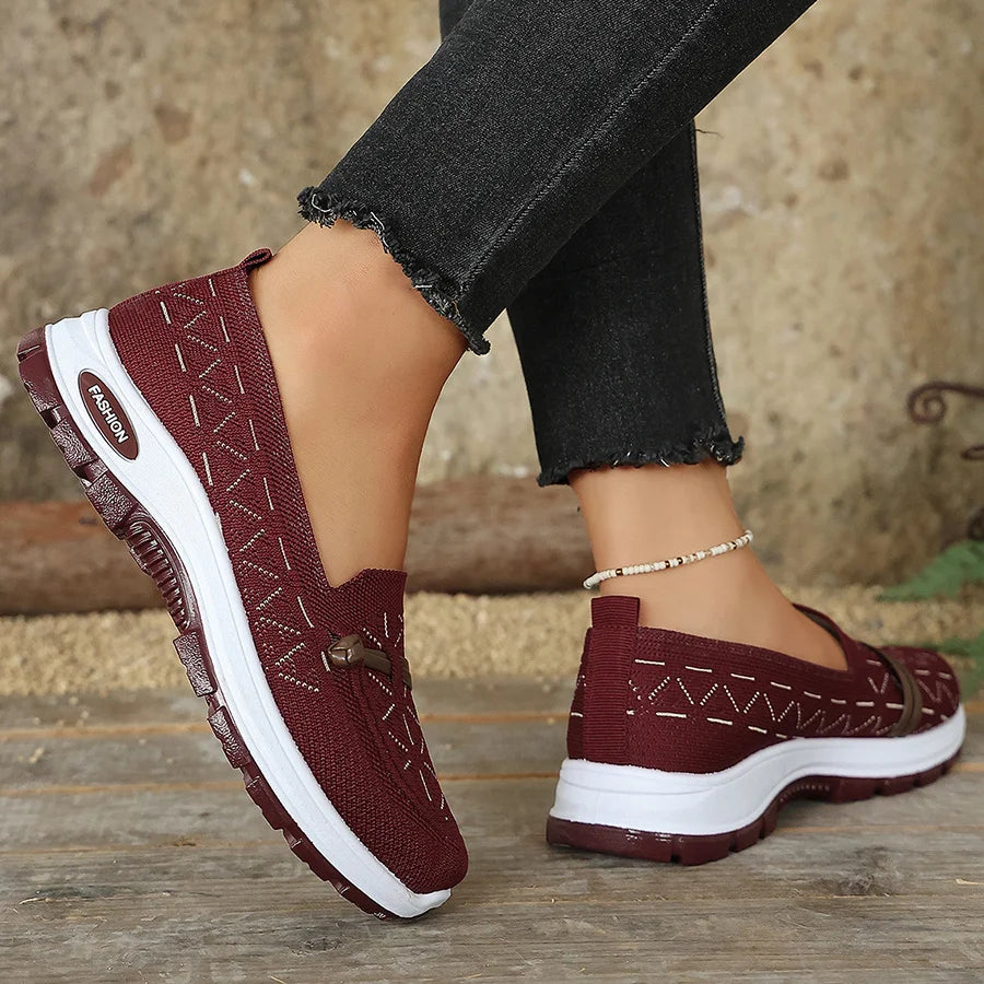 2026 Women’s Arch Support Sneakers – Lightweight Slip On Walking Shoes, Non Slip Comfort Loafers for Everyday Wear