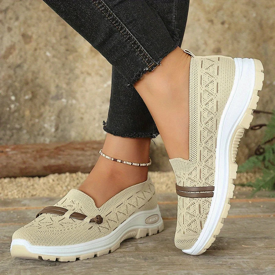 2026 Women’s Arch Support Sneakers – Lightweight Slip On Walking Shoes, Non Slip Comfort Loafers for Everyday Wear