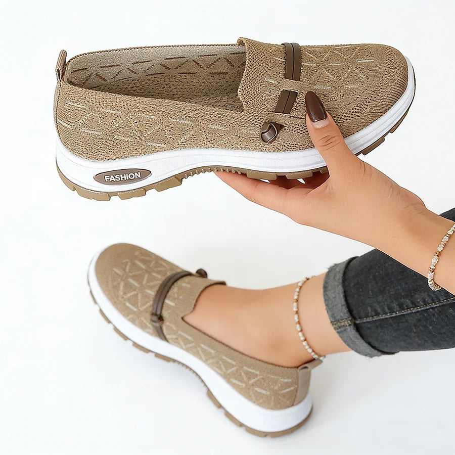 2026 Women’s Arch Support Sneakers – Lightweight Slip On Walking Shoes, Non Slip Comfort Loafers for Everyday Wear