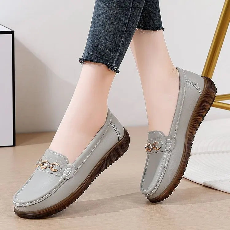 Women Quiet Luxury Loafers – Minimalist Slip On Flats, Old Money Aesthetic Shoes, Soft Comfort Everyday Chic Shoes 2026