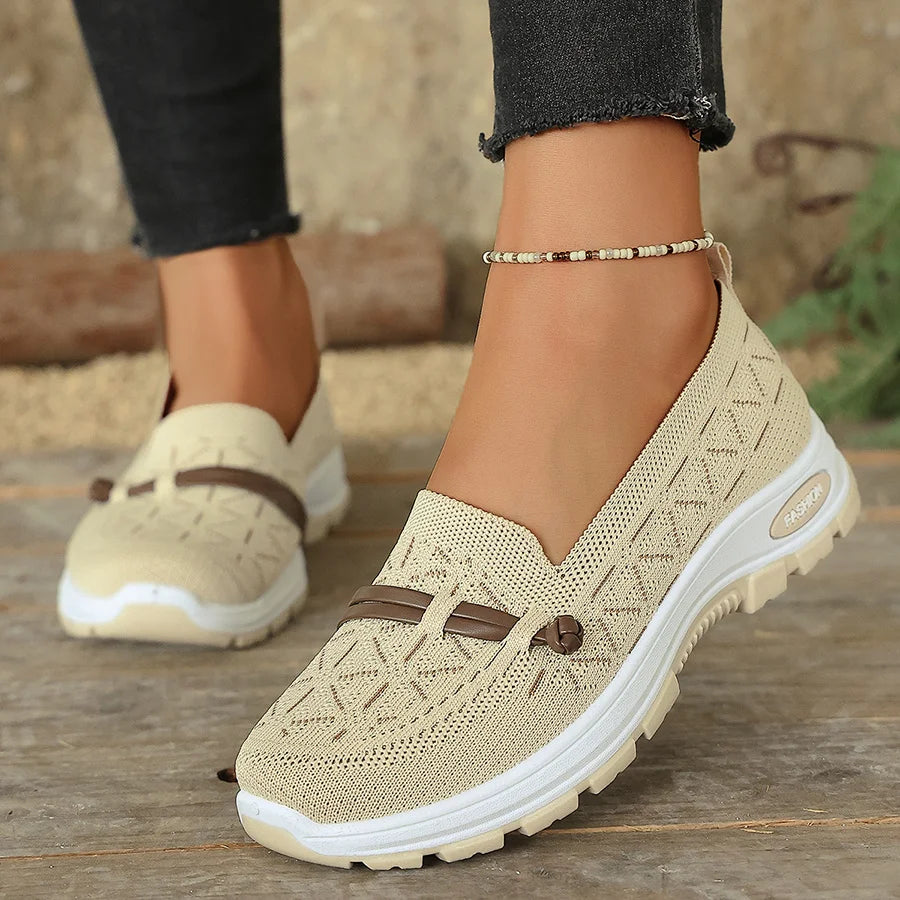 2026 Women’s Arch Support Sneakers – Lightweight Slip On Walking Shoes, Non Slip Comfort Loafers for Everyday Wear