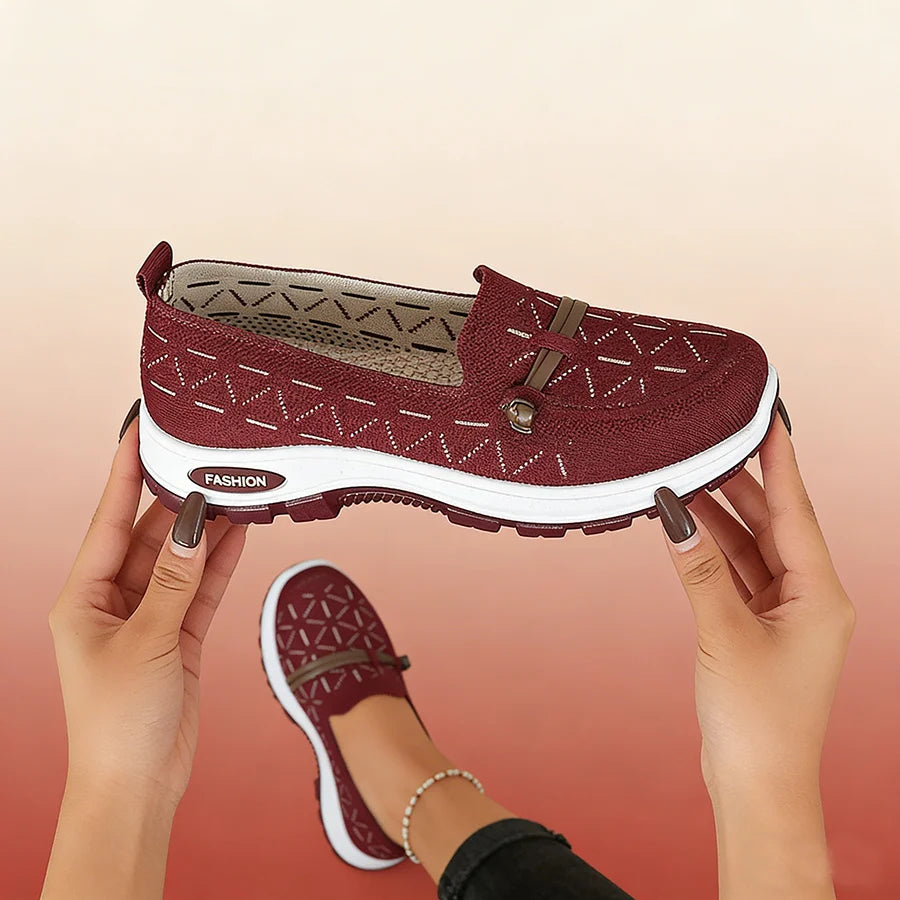 2026 Women’s Arch Support Sneakers – Lightweight Slip On Walking Shoes, Non Slip Comfort Loafers for Everyday Wear