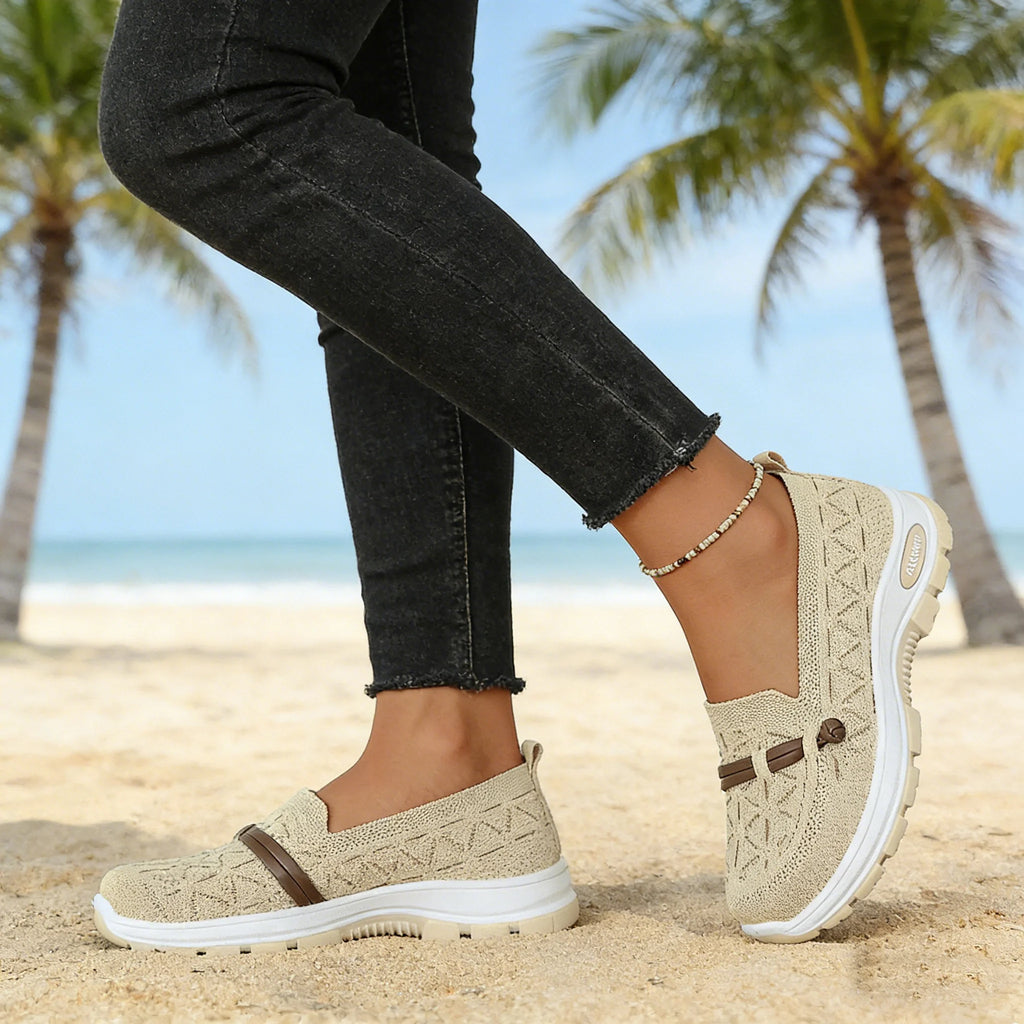 2026 Women’s Arch Support Sneakers – Lightweight Slip On Walking Shoes, Non Slip Comfort Loafers for Everyday Wear