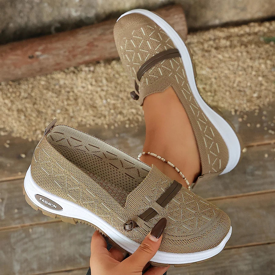 2026 Women’s Arch Support Sneakers – Lightweight Slip On Walking Shoes, Non Slip Comfort Loafers for Everyday Wear
