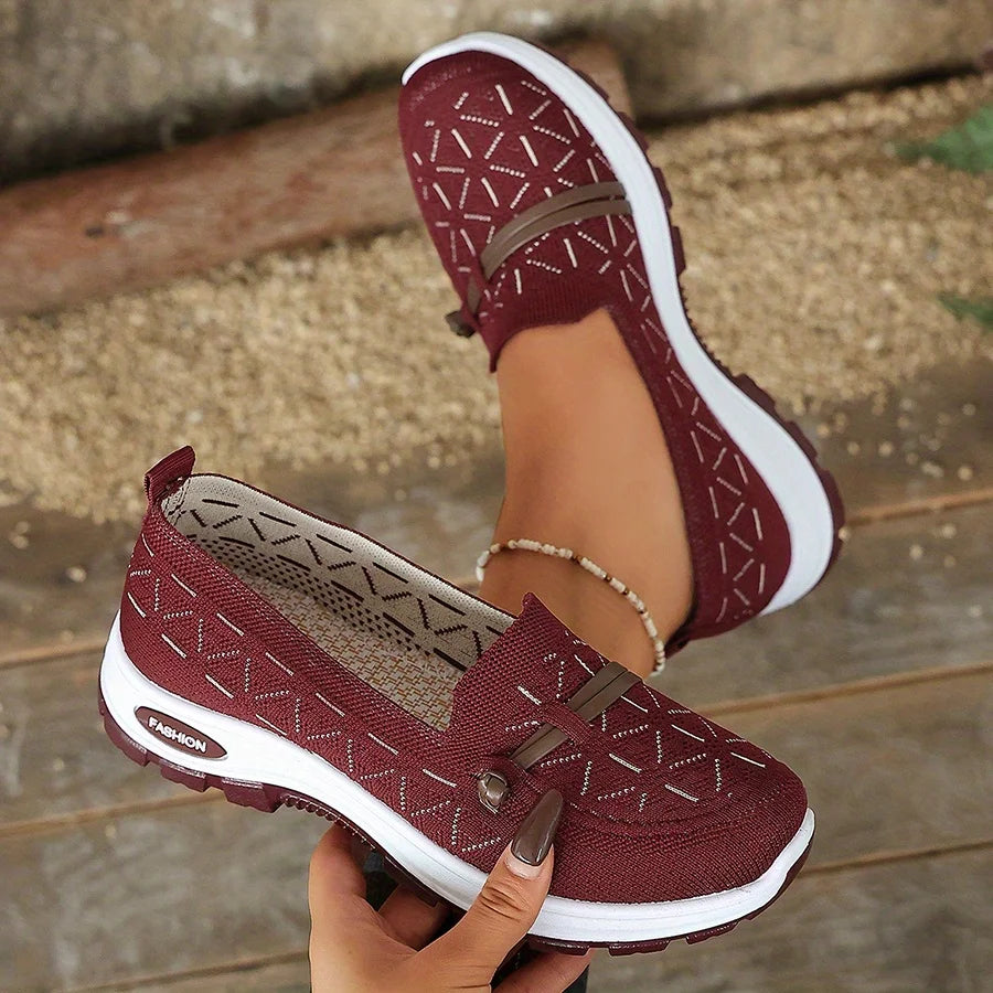 2026 Women’s Arch Support Sneakers – Lightweight Slip On Walking Shoes, Non Slip Comfort Loafers for Everyday Wear