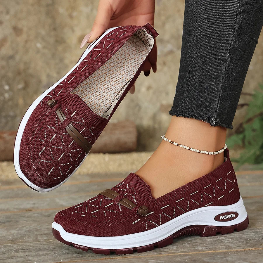 2026 Women’s Arch Support Sneakers – Lightweight Slip On Walking Shoes, Non Slip Comfort Loafers for Everyday Wear